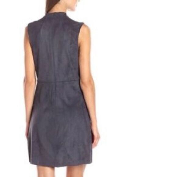 Lysse Aspen Charcoal Gray Microsuede Feel High Neck Tank Dress - Picture 2 of 12